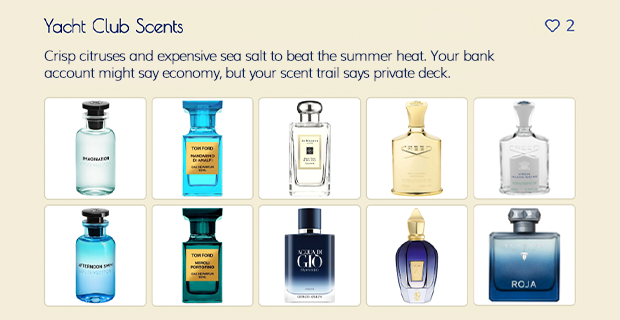 Create and share custom perfume lists