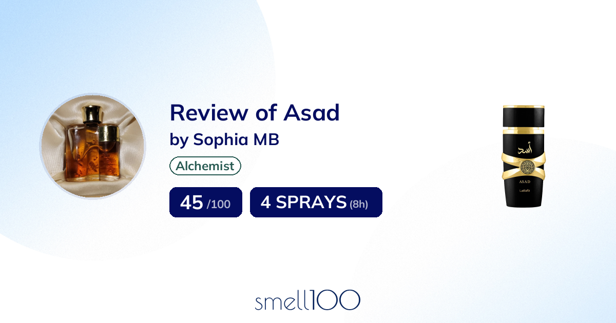 Review of Asad by Sophia MB | smell100