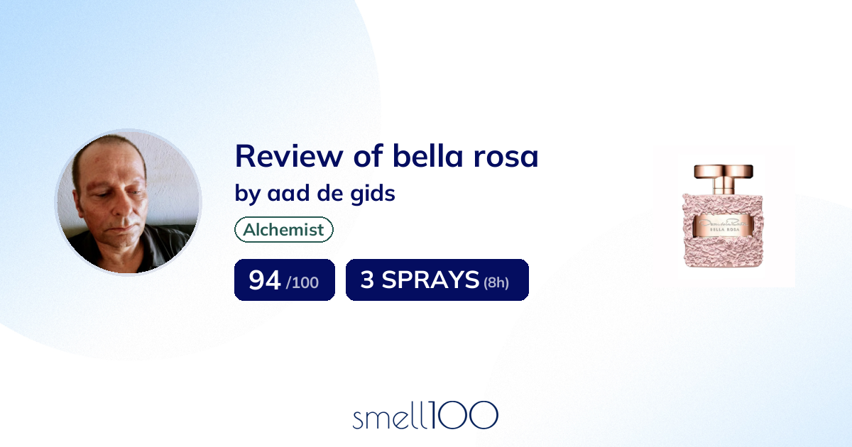 Review of bella rosa by aad de gids | smell100